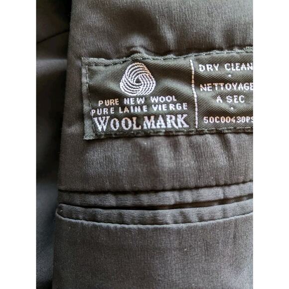 RALPH LAUREN blazer Men's Sz 48 100% WOOL SPORT COAT Gray Pinstriped suit jacket - Picture 4 of 11